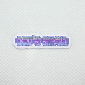 Stickers Let's Hall Die Cut, vinyles adhésifs imperméables et résistants aux UV, collaboration anges cyborg x chubcats