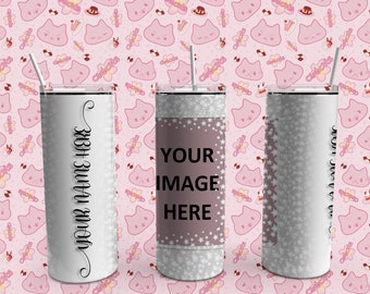 Custom Sparkly Star Tumbler with any Picture, Personalized Photo Tumbler with text, 20 oz, Gift, Valentine's Day, Anniversary, Wedding