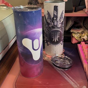 CUSTOM Destiny Themed, Custom Gamer Tag Becher, 20 oz, Individuell mit oder ohne Charakter