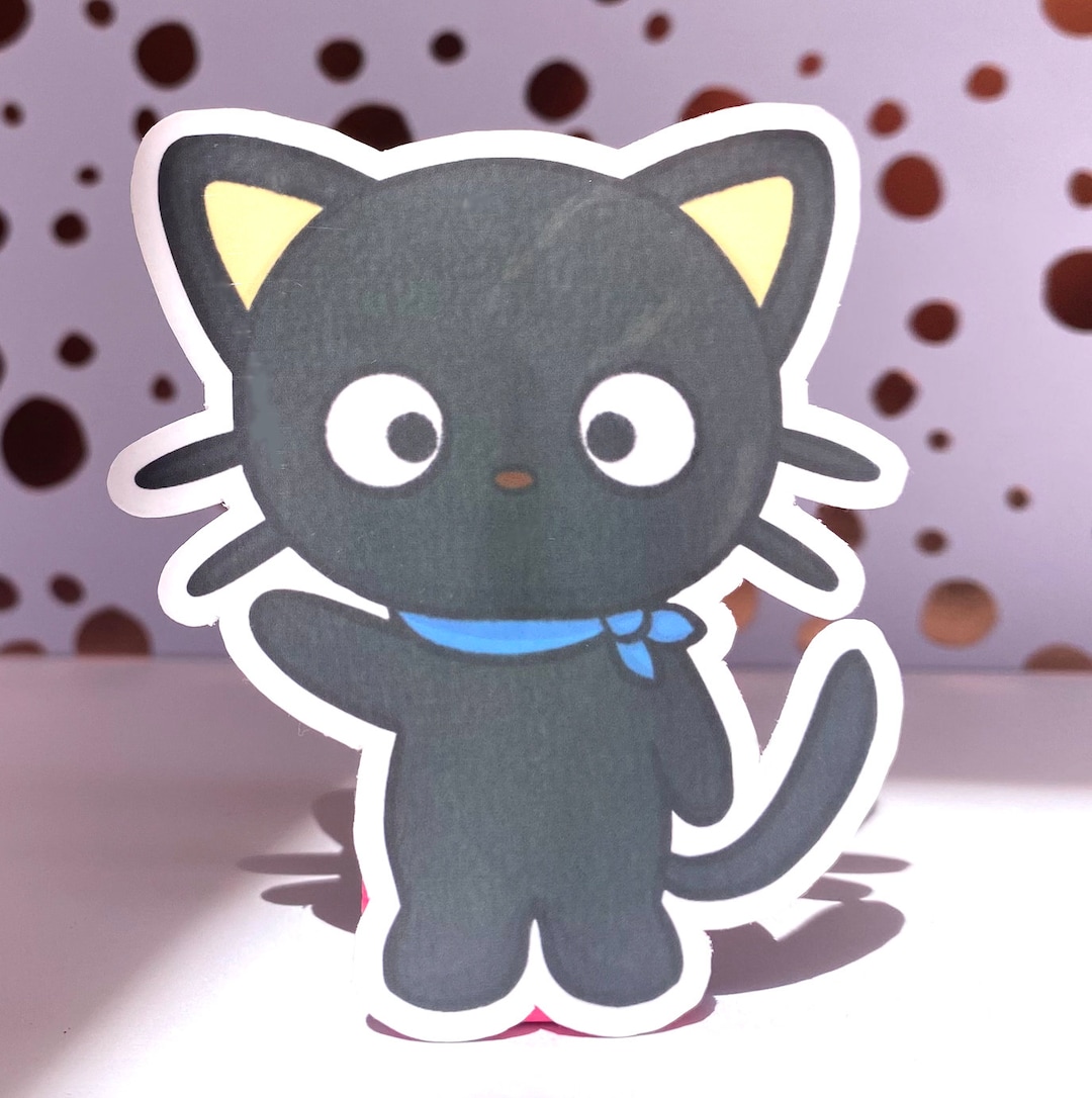 Chococat Cat Sticker Chocolate Cat Die Cut Sticker, Water Resistant Vinyl Stickers ...