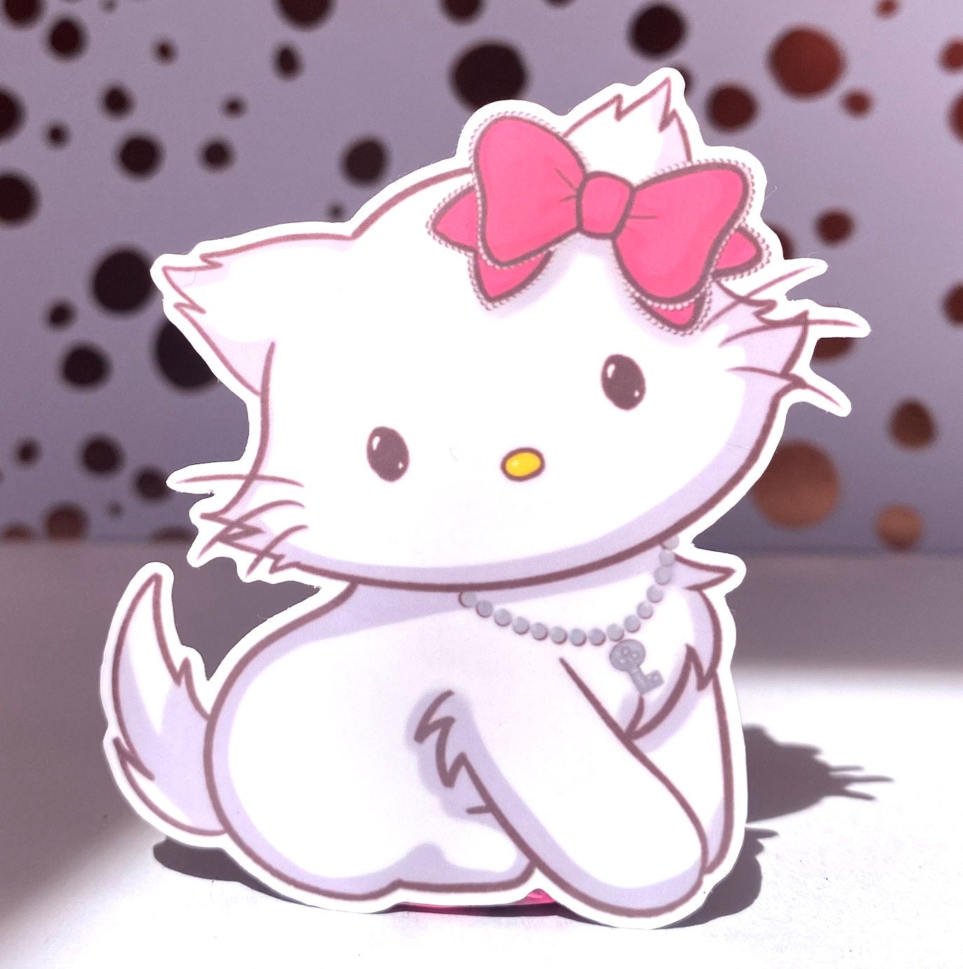 Charmy Kitty Die Cut Sticker, Water Resistant Vinyl Stickers