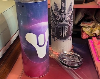 Destiny Themed, Custom Gamer Tag Tumblers, 20 oz, Lightfall, Forsaken, Shadowkeep, Beyond Light, Witch Queen