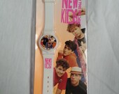 1990 Vintage NKOTB New Kids on the Block wrist watch sealed in package white jewlery collectible RARE