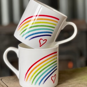 Bone China Mug: Rainbow