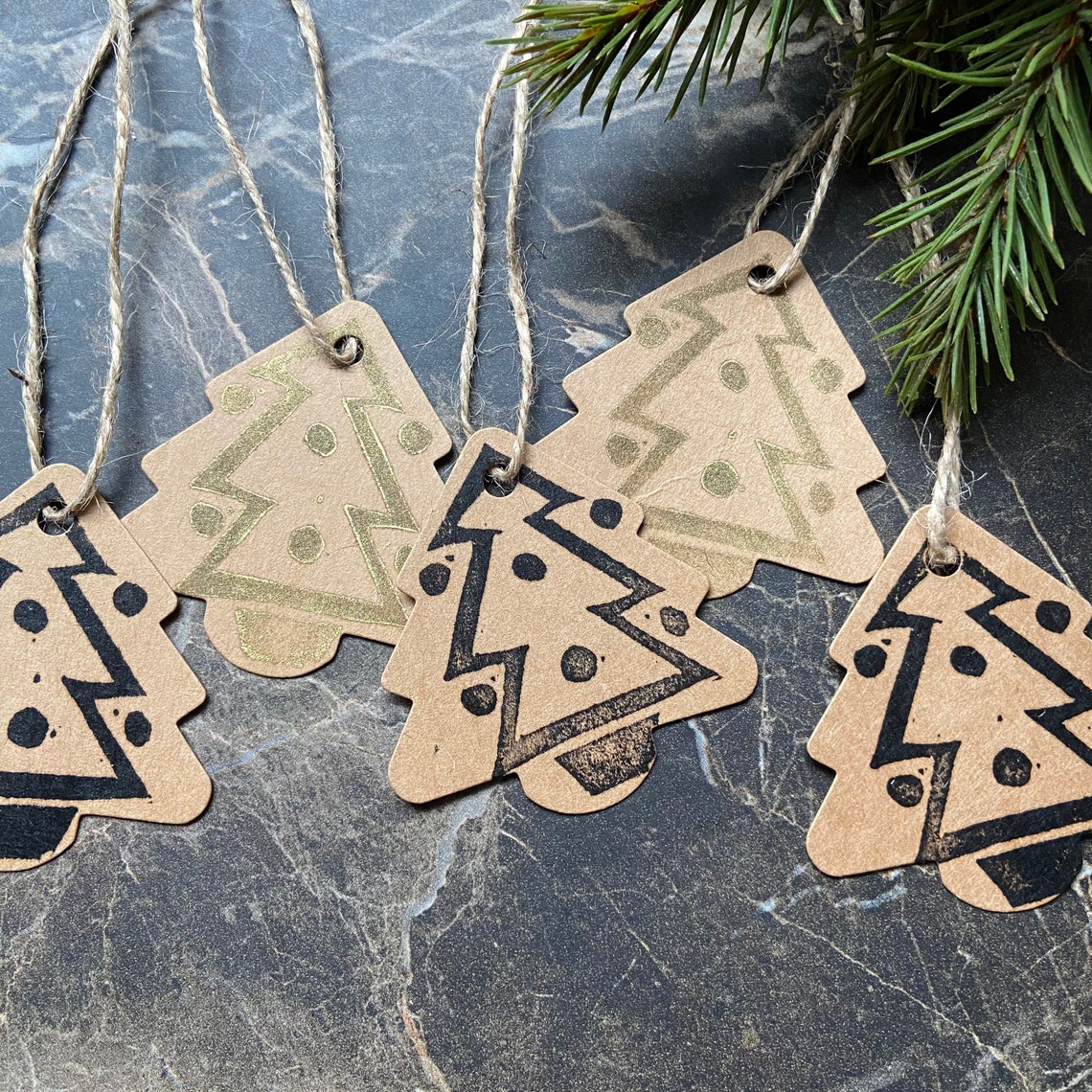 Christmas Tree Gift Tags Etsy