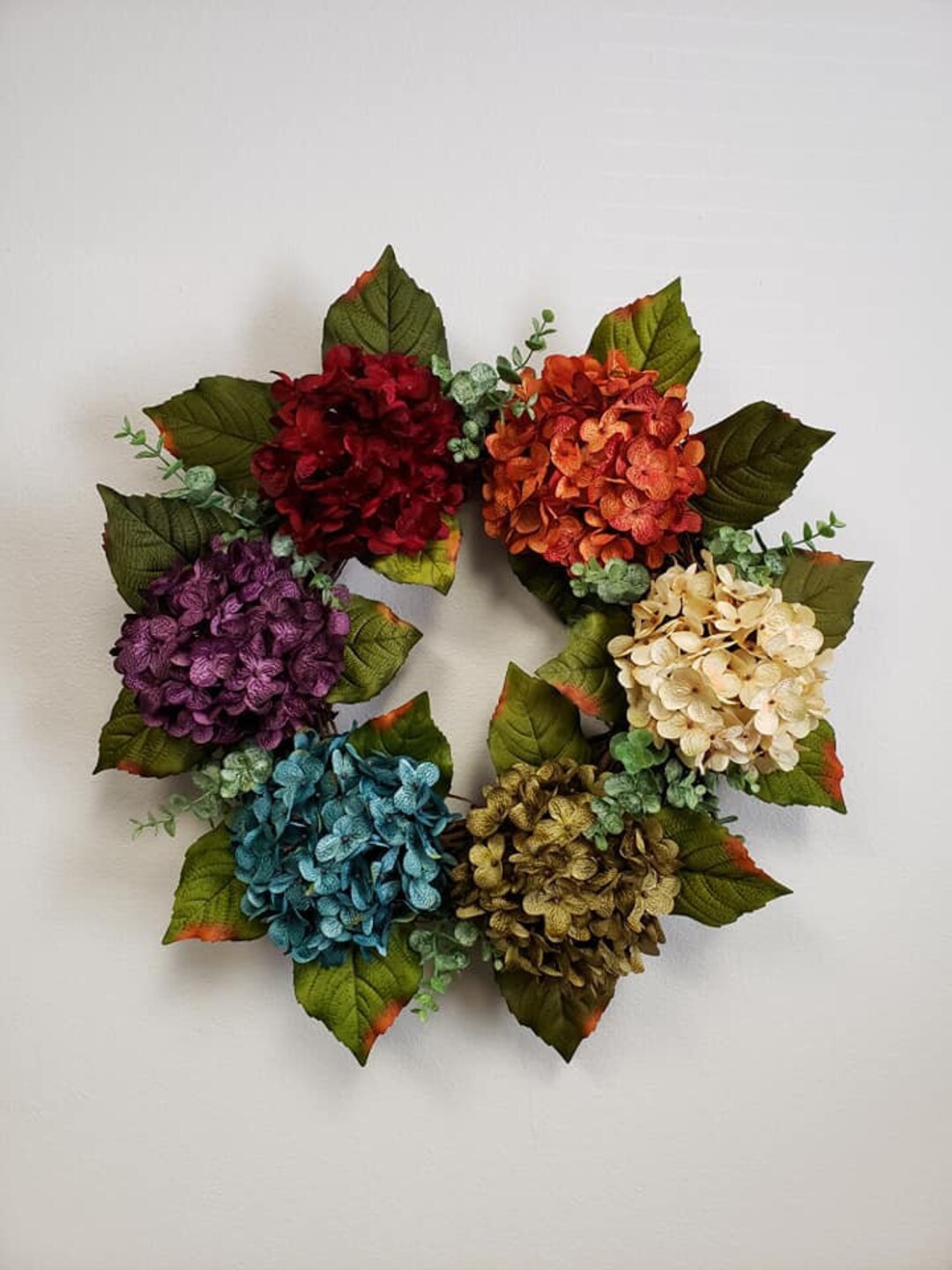 Image of Spooky Hydrangea Wreath