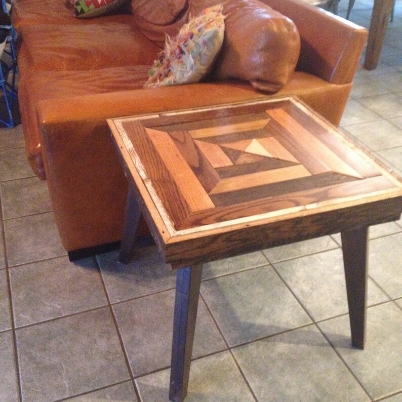 Geometric End Table Etsy