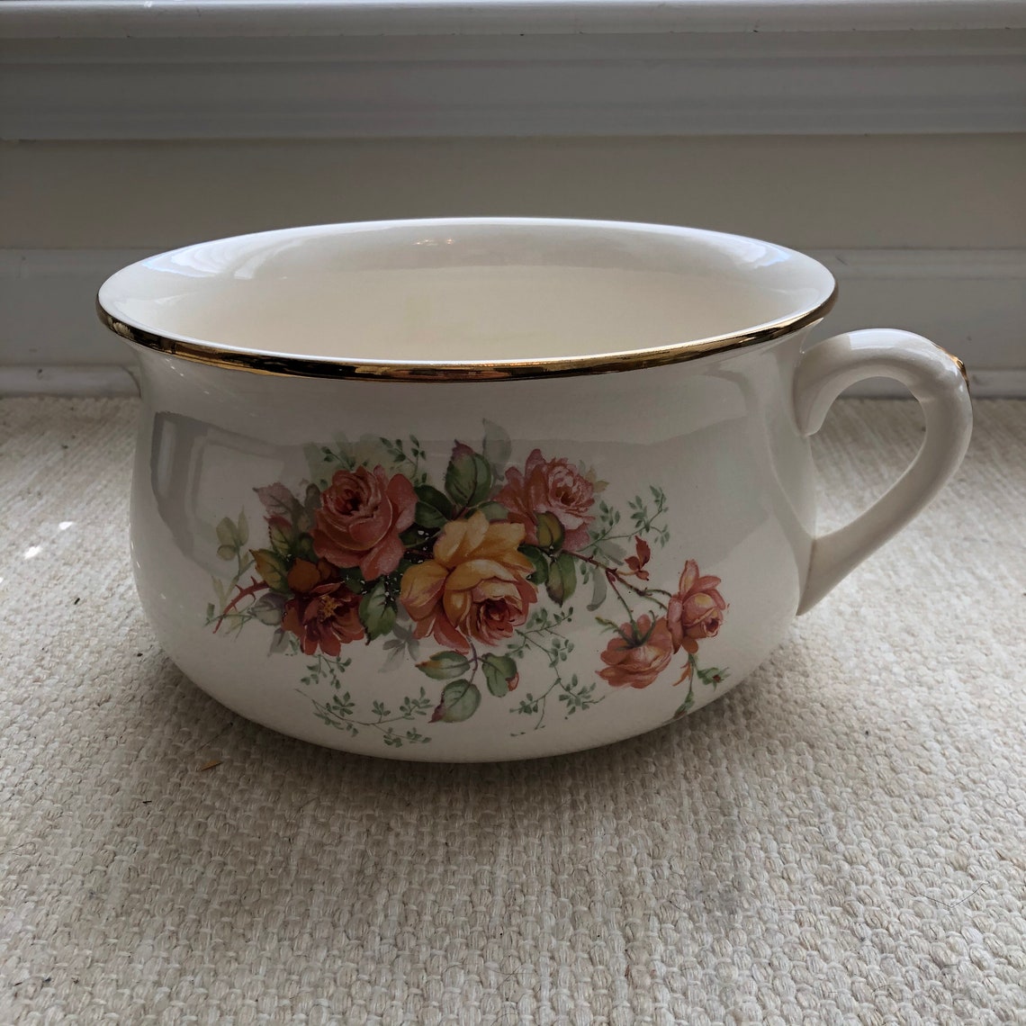 Vintage Crown Devon Chamber Pot S. Fielding Staffordshire Etsy