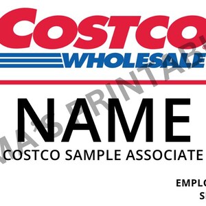 Costco-naamplaatje werknemer