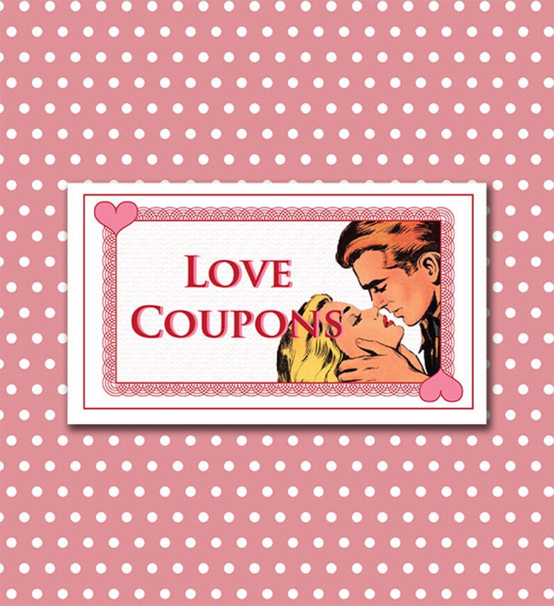 Naughty Love Coupons PRINTABLE Valentine's Day Gift | Etsy