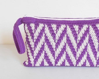 Crochet pattern for Symmetria Tapestry Pouch, crochet bags, tapestry crochet, crochet patterns, crochet tutorials, tapestry crochet bag