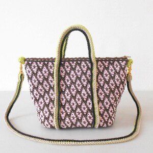 Crochet Pattern: Iris Tapestry Bag Colorful Accessory (PDF Pattern)