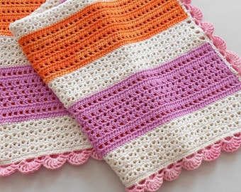 Crochet pattern for Luna baby Blanket. Crochet blanket, baby blanket, stroller blanket, blanket crochet pattern, crochet lovey