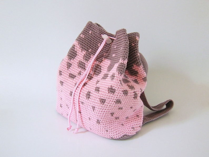 Crochet pattern for hippo backpack. Cute and practical accessory for kids. Charts with symbols, written instructions, photo tutorial. image 2