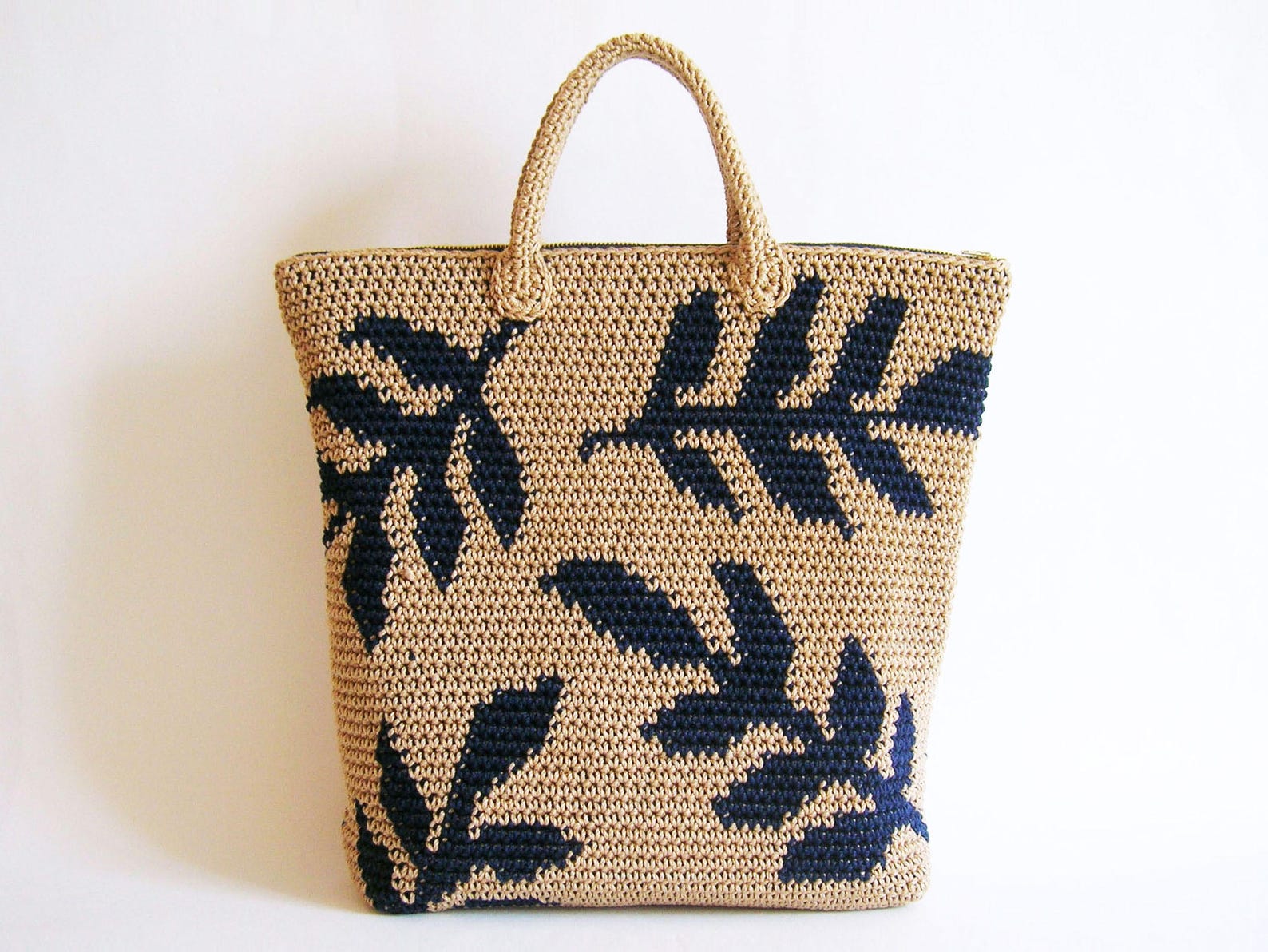 Crochet Pattern for Leaves Backpack. Practice Tapestry Crochet - Etsy
