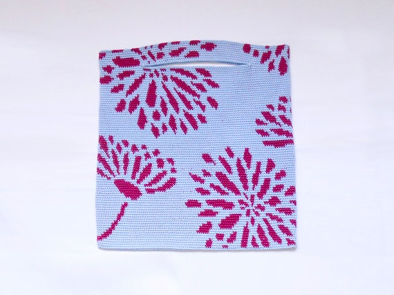 crochet leaf bolsa pattern