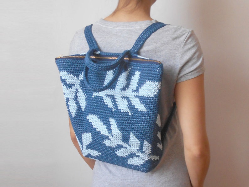 Conjunto de patrones Naturaleza, Bolsos DIY, Paquete de patrones crochet, Tapestry Crochet imagen 6