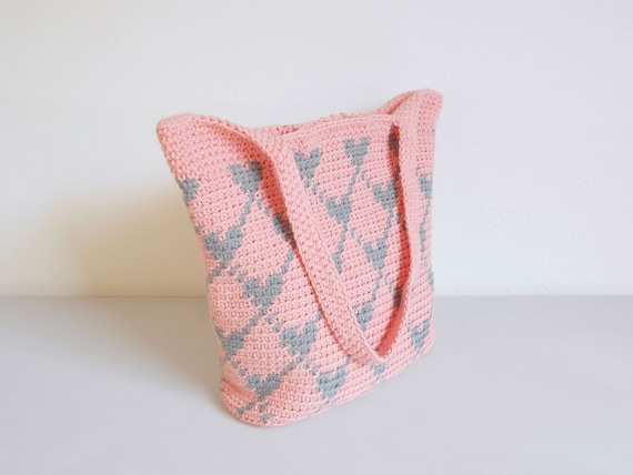Crochet Pattern for Cuore Tote Crochet Bags Tapestry Bags 