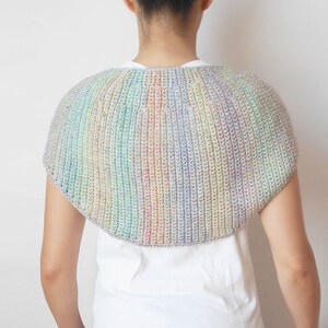 Diane Capelet, crochet pattern, crochet cape, crochet cowl, crochet poncho, diy cape image 4