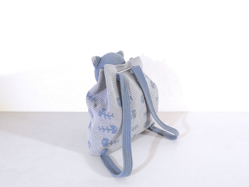 Kit dapprovisionnement pour modèle de crochet de sac à dos de chat. Kit crochet, kit fourniture, sac crochet, tapisserie crochet, sac amigurumi, chat amigurumi image 8