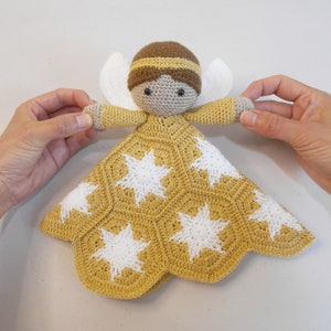 Crochet pattern for Angelus Lovey Blanket, baby crochet blanket, crochet granny squares, free crochet pattern, tapestry crochet, amigurumi image 4
