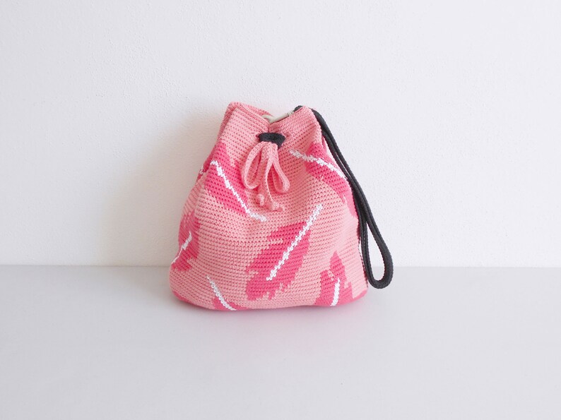 Crochet pattern for Flamingo Bag-Pack. Crochet backpack, crochet bag, tapestry bag, tapestry crochet, amigurumi bag, crochet flamingo image 6