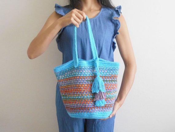 Patron de gancho para Bolso Paradise. Hilo conducido hilo sobre cuerda tapestry crochet bolsos tejidos bolsos crochet bolso tapestry Etsy Espana