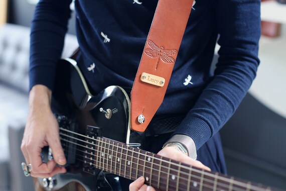 Correa de guitarra acústica-eléctrica Paco Lopez PLE-05 BL a la venta