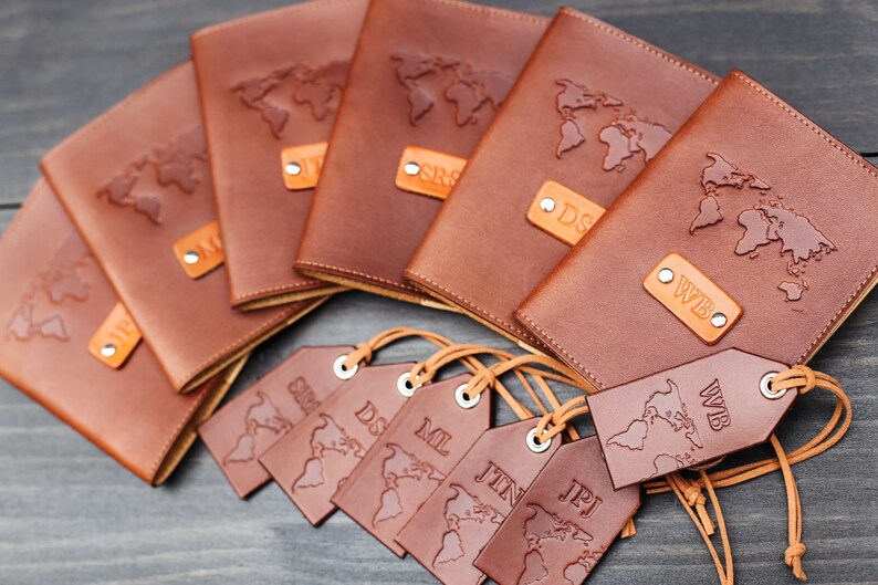 FREE name initials Personalized Leather Passport Cover Etsy