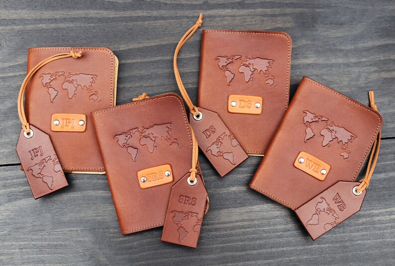 FREE name initials Personalized Leather Passport Cover Etsy