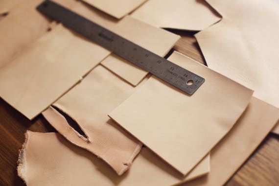 Vegetable Tanned Leather LARGE size 1lb Leather Scraps Tooling Remnants Vegetable Tanned Leather LARGE size 1lb Leather Scraps Tooling Remnants