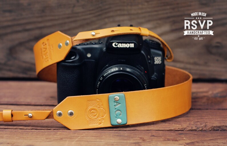 Custom Leather Camera Strap Handmade personalized gift Etsy