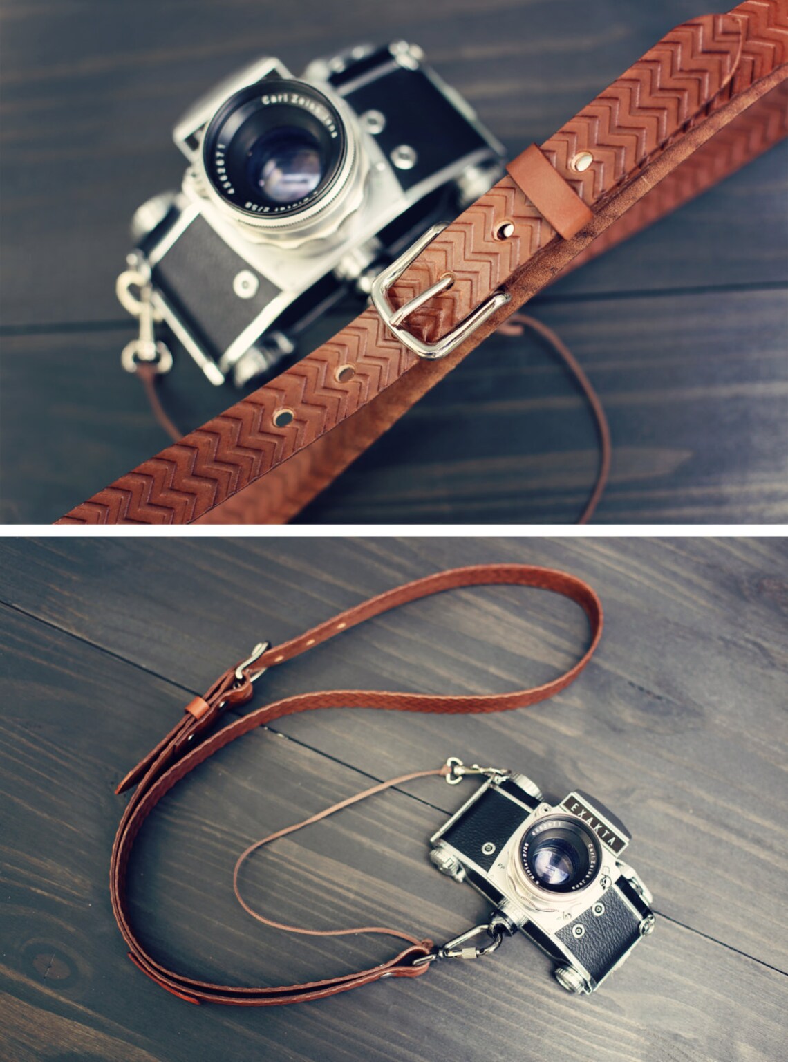 Custom Sling Leather Camera Strap Handmade Personalized Gift Etsy