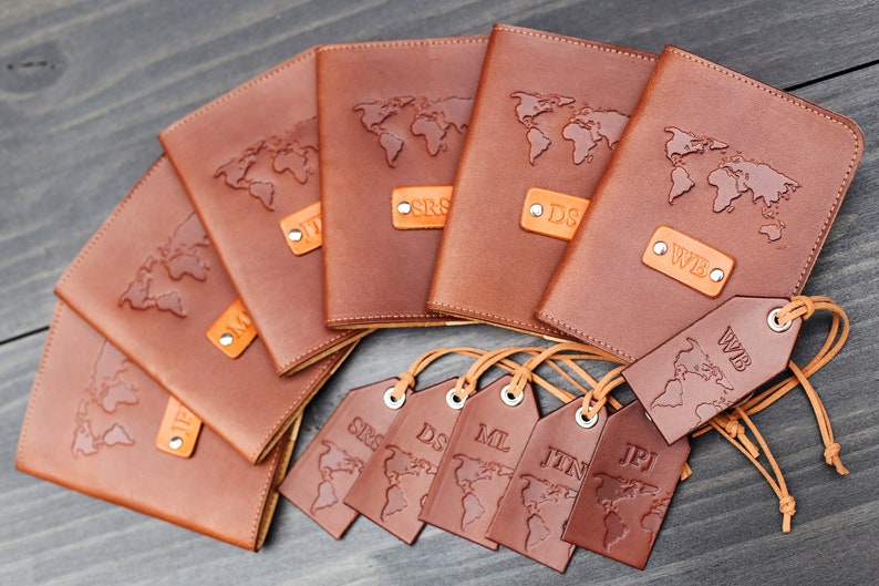 FREE name initials Personalized Leather Passport Cover Etsy