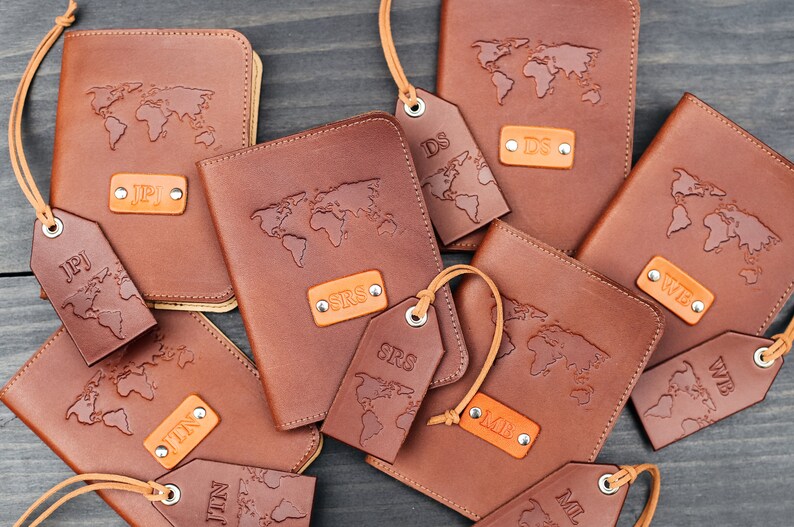 FREE name initials Personalized Leather Passport Cover Etsy