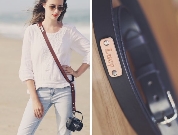 leather camera sling