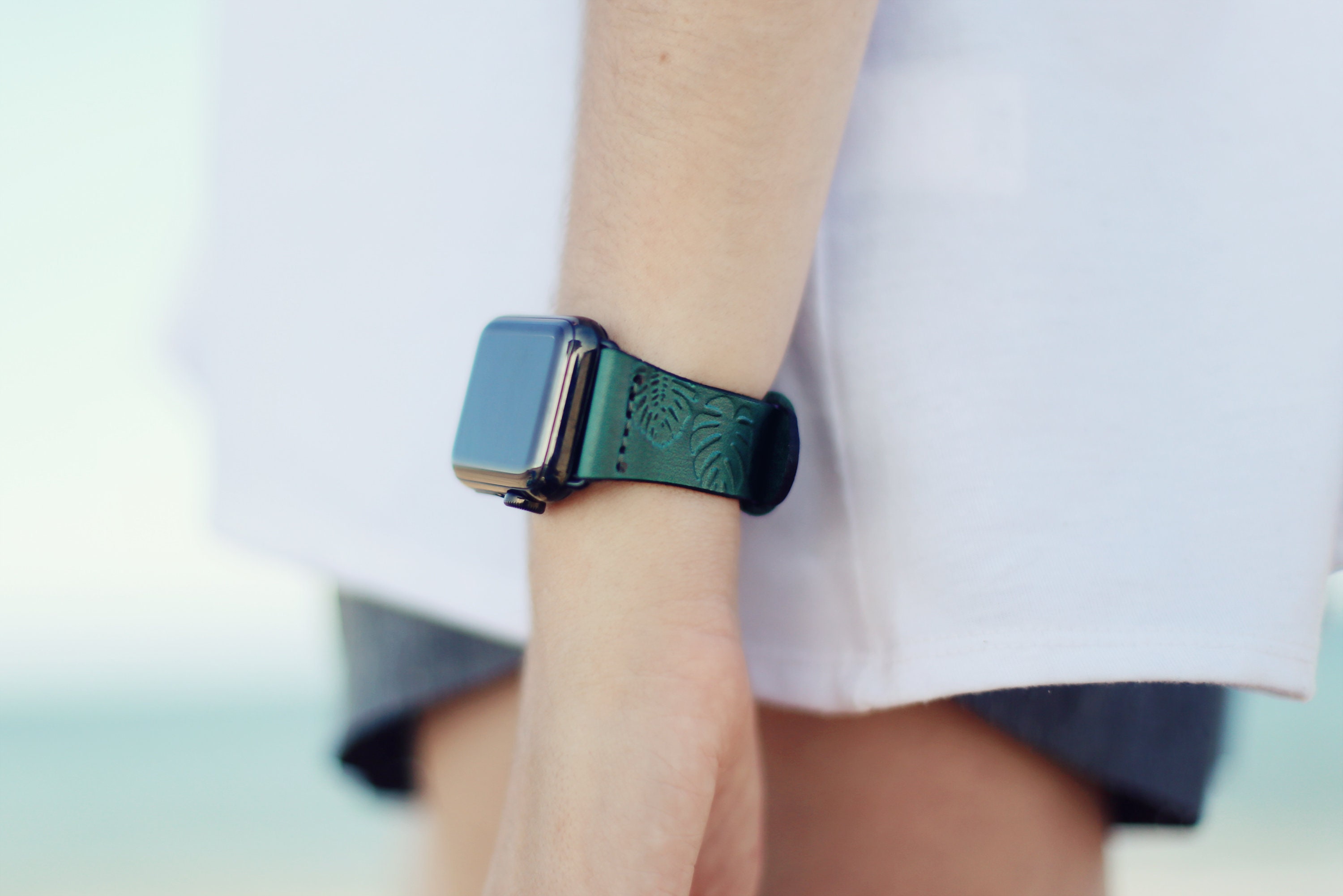 iwatch leather band Leather Apple Watch band women Leather