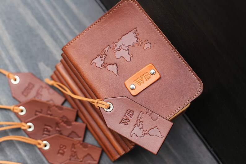 FREE name initials Personalized Leather Passport Cover Etsy
