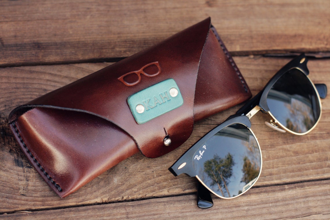 Custom Sunglasses Leather Case Handmade Eyeglasses Glasses Etsy