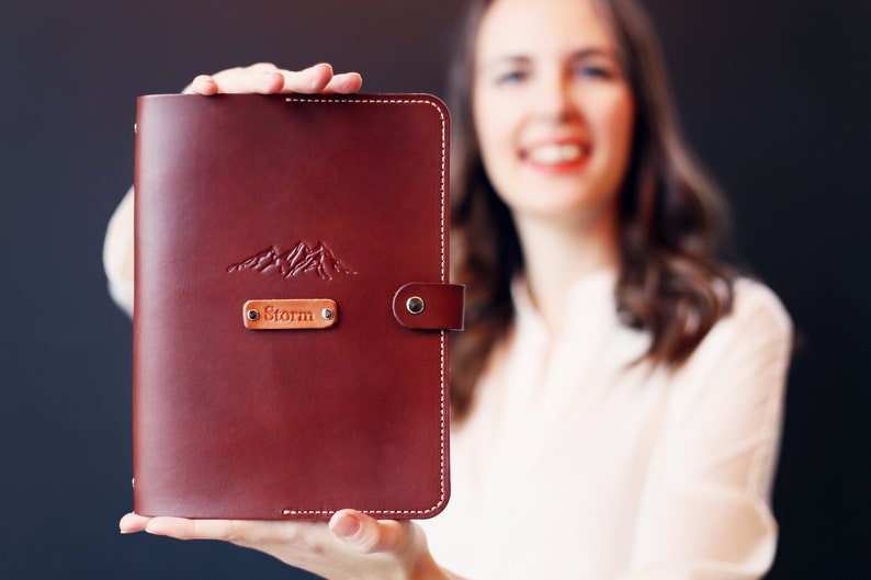 Personalized A5 Leather Organizer Agenda Travel journal Etsy