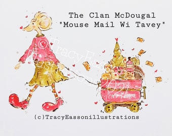 Mouse Mail Wi Tavey A6 Stamp Set-The Clan McDougal-Tracy Easson Illustrations-Photopolymer Stamps for Card Makers, Art Journals, Mixed media