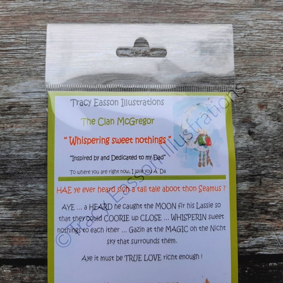 The Clan McGregor A6 stamps:Whispering sweet nothings-Tracy Easson Illustrations-Photopolymer for cardmaking,mixedmedia,scrapbooking