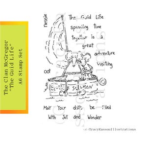 Sellos A6 del Clan McTavish: The Guid Life{mouse} - Ilustraciones de Tracy Easson - Tarjetería - Técnicas mixtas - Scrapbooking - Art Journaling