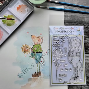Lot complet A6 - Seamus, The Guid Life, Murmurant de doux mots, Seamus est tombé amoureux de vous - Jeux d'estampes Juste une fille et son imagination