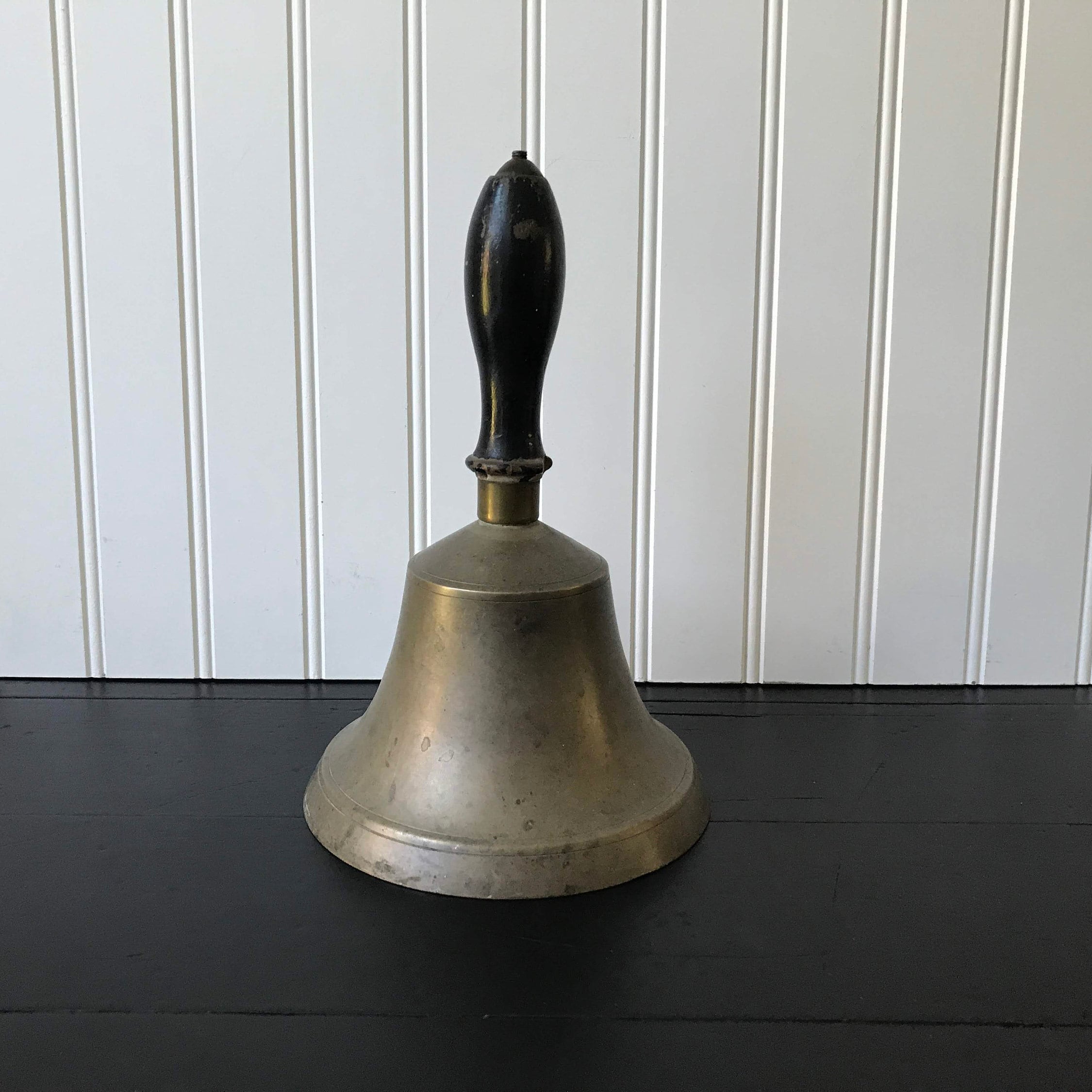 Antique Brass Hand Bell Vintage Teacher's Bell Large Old Etsy