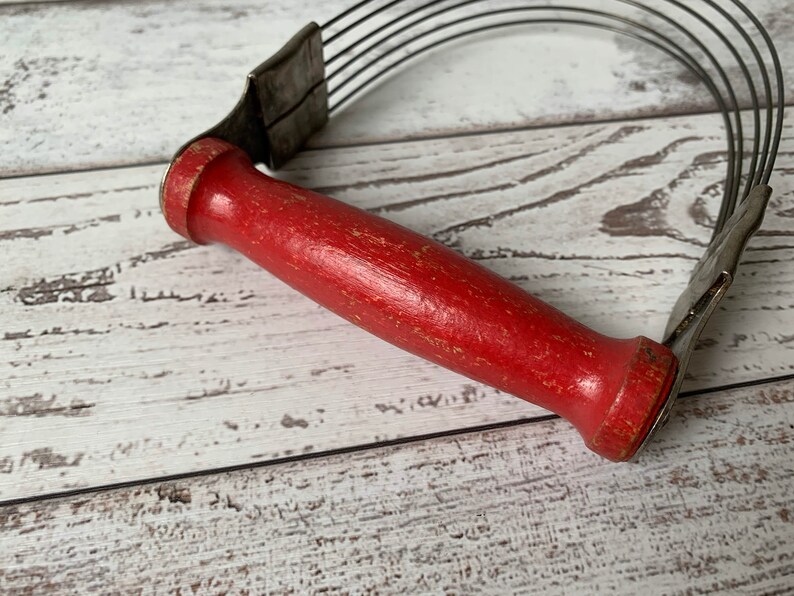 Vintage Pastry Blender Dough Blender with Red Wood Handle Etsy Italia