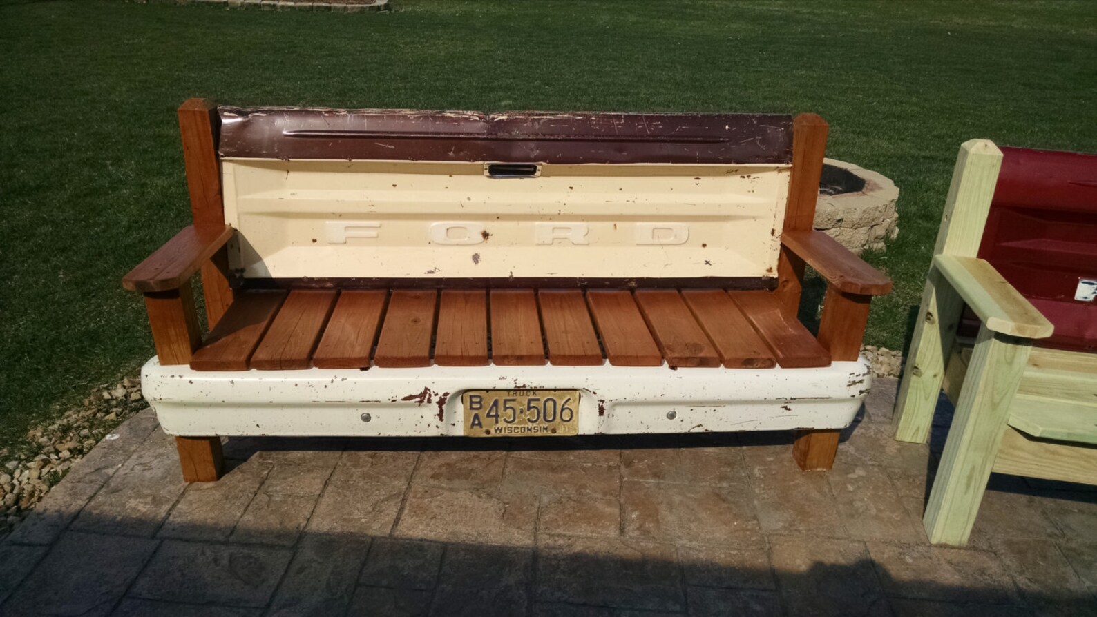 Ford Tailgate bench with bumper Etsy