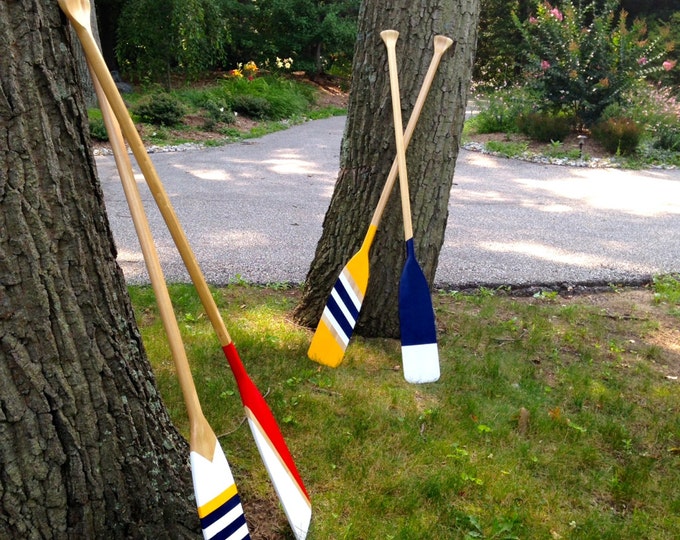 5 Ft. Handpainted Wooden Paddle Nautical Etsy