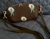 The Morton Salt Girl Geekey  Cross-body purse  cork leather