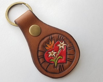 める guadalupe leather keychain Supreme Guadalupe Leather Keychain (FW23) - $38
